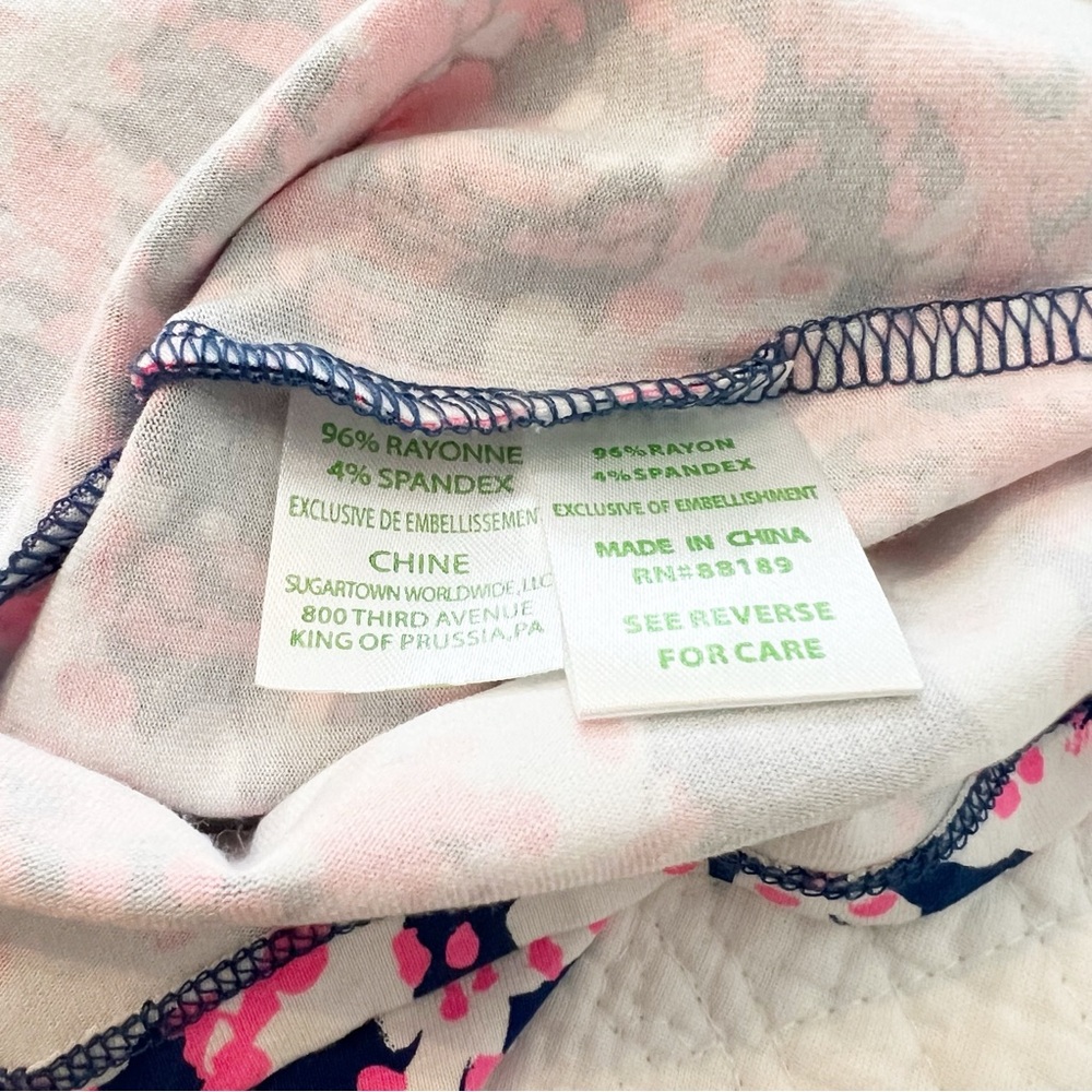 Lilly Pulitzer Blue and Pink Tie-Dye Jumpsuit with High Neckline - Picture 5 of 7